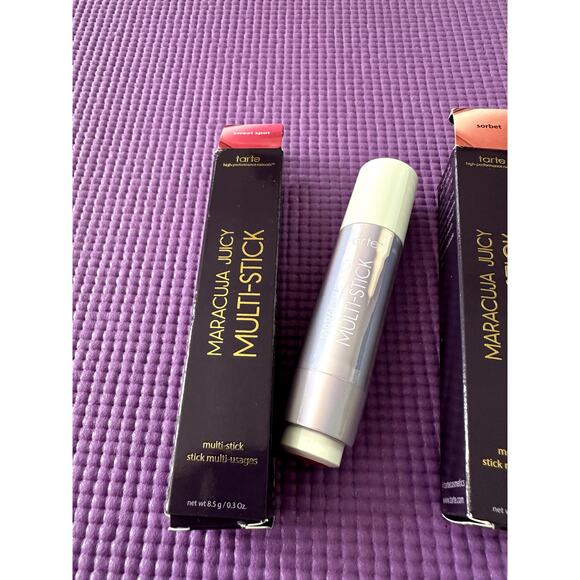 2 Authentic Tarte Cosmetics Maracuja Juicy Lip Cheek Multi-Stick New Full Size - Picture 2 of 7